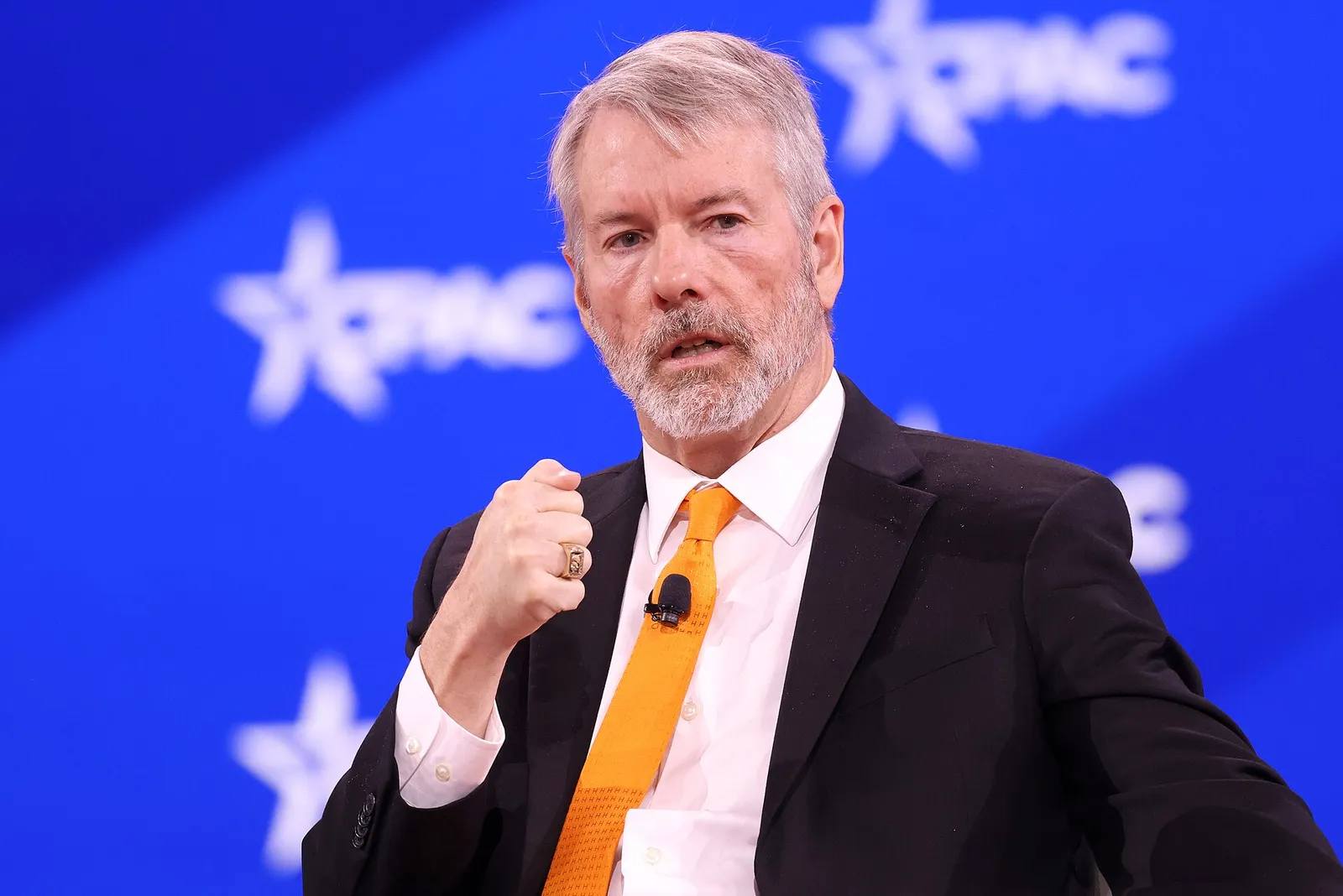 Michael Saylor speaking at a conference
