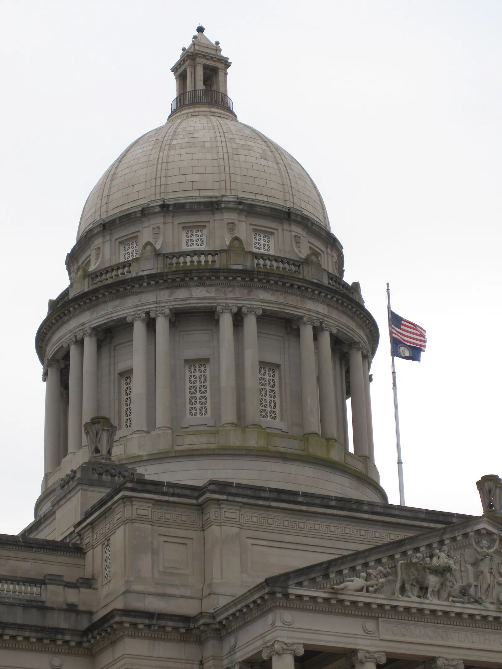 The Kentucky State Capitol dome in Frankfort