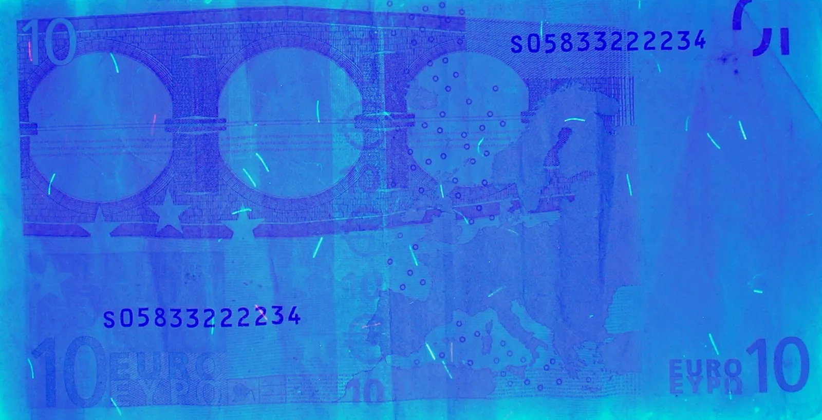 A euro banknote