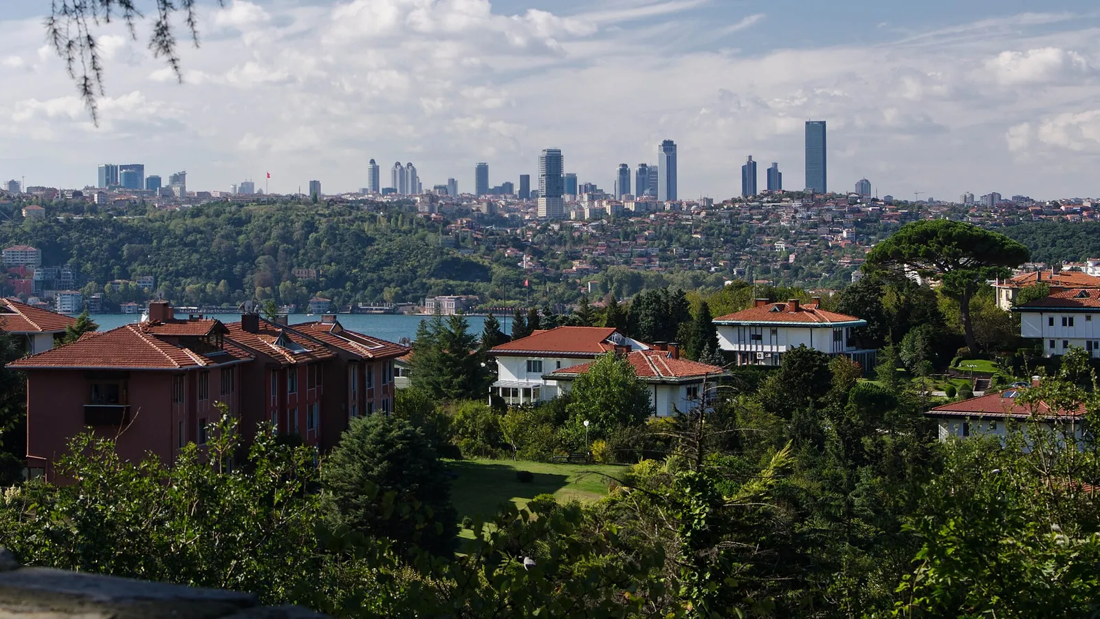 The financial-district skyline of Istanbul