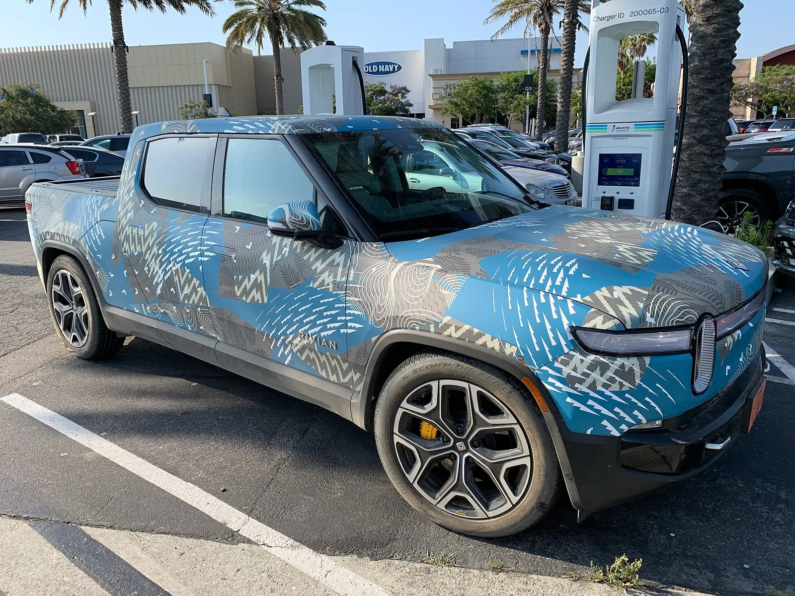 A Rivian electric vehicle