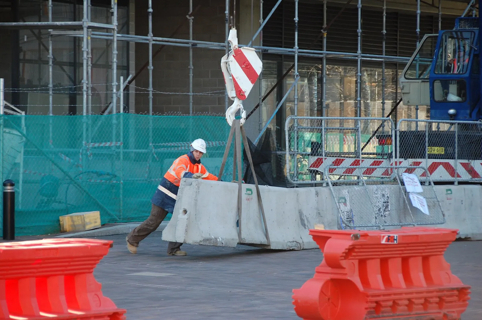 A construction worker on a job site