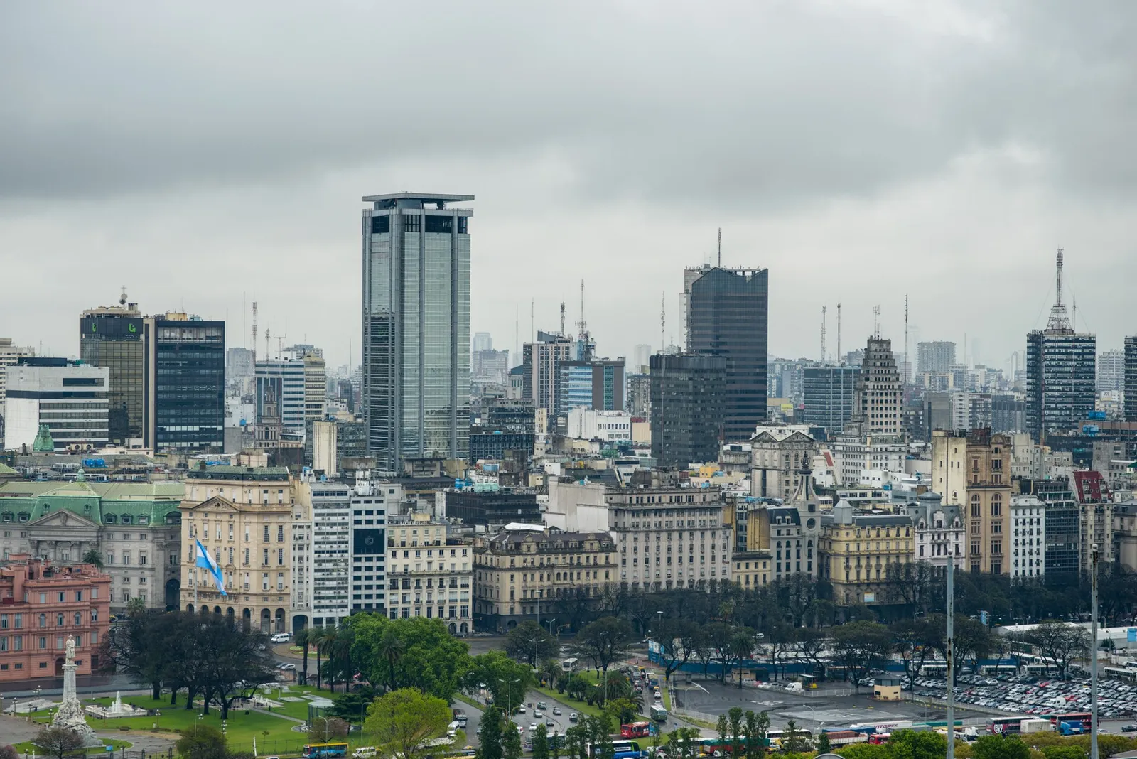 The financial district of Buenos Aires seen from Puerto Madero
