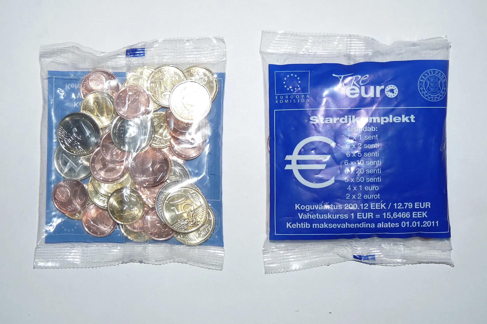 A pile of coins