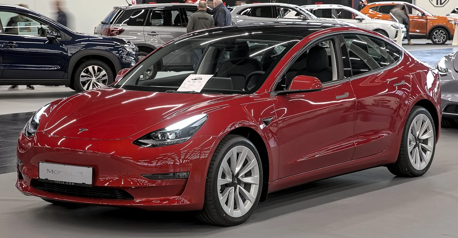 A Tesla Model 3
