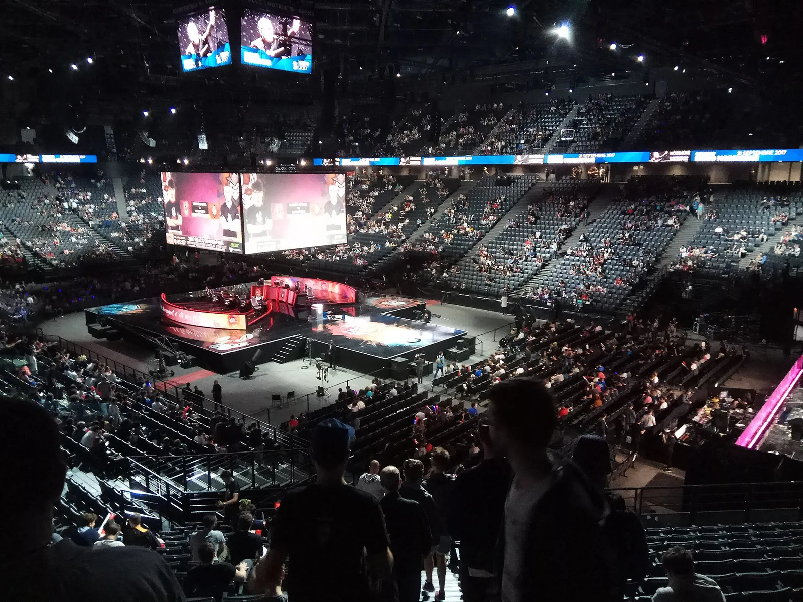 A packed video-game arena, illustrating the scale of the games industry