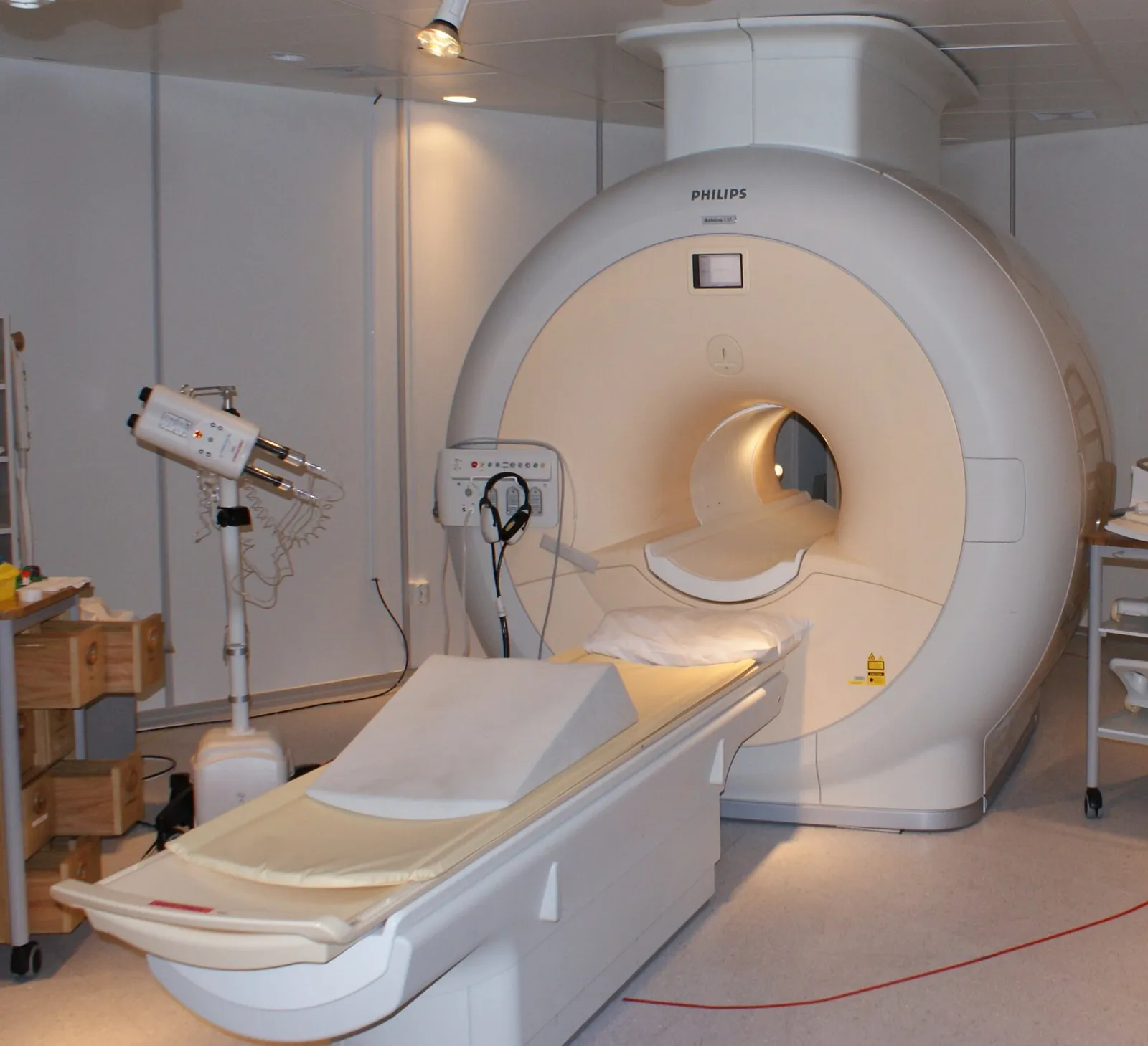 A medical body scanner in a clinic