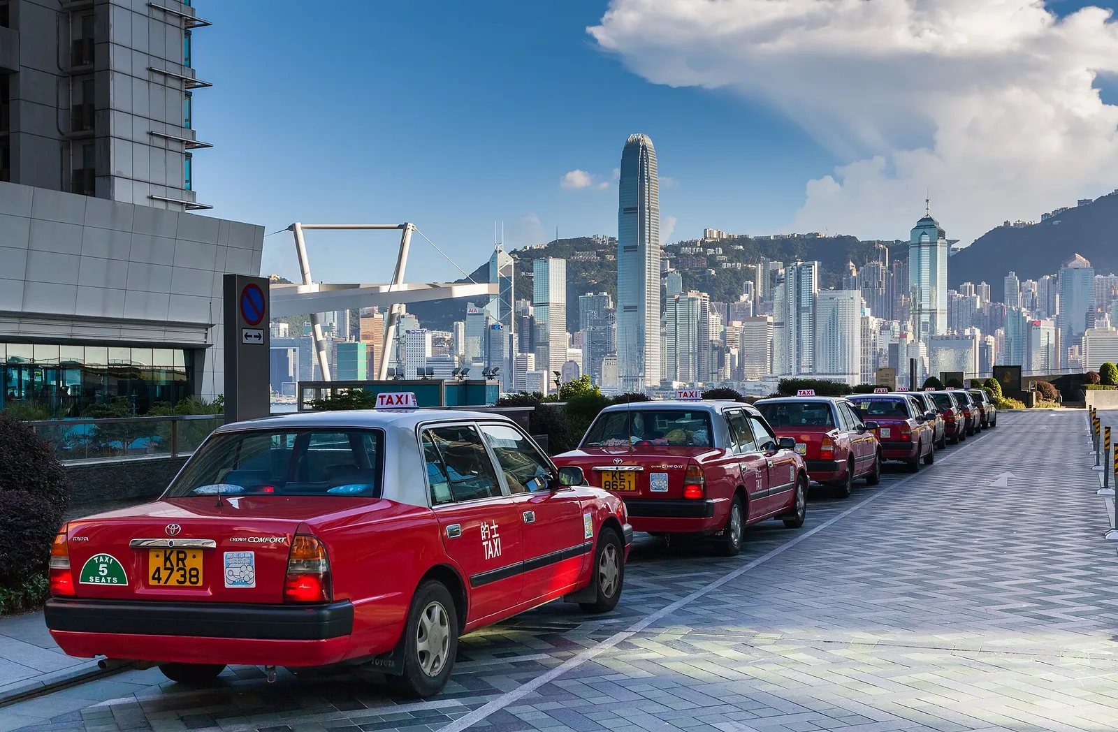 The Hong Kong Island financial skyline