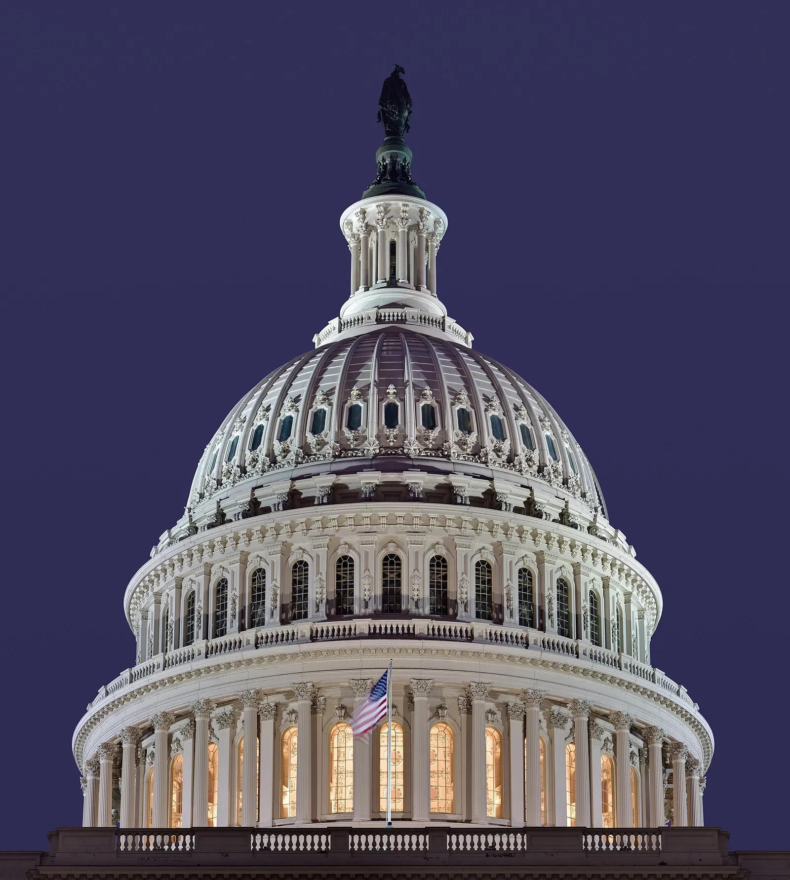 The dome of the United States Capitol in Washington