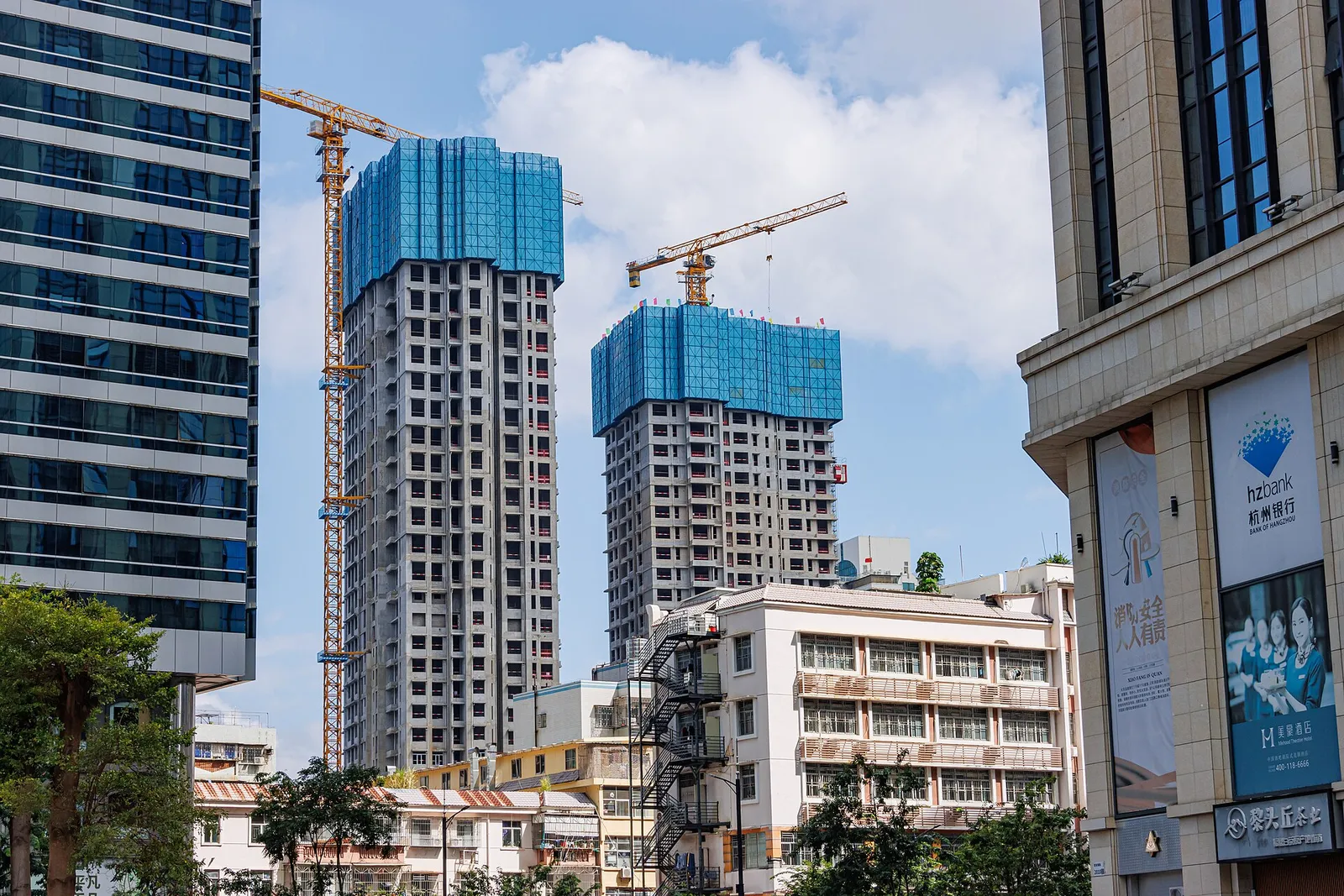 A former Evergrande Group property development on Guiyuan Road in Shenzhen