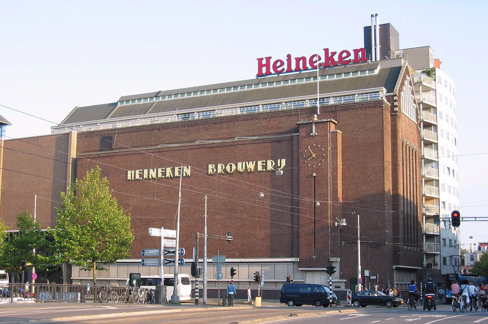 The former Heineken brewery building in Amsterdam