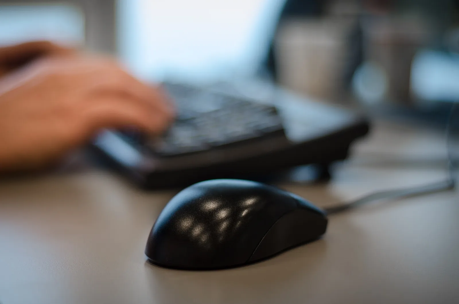 People working at a desk