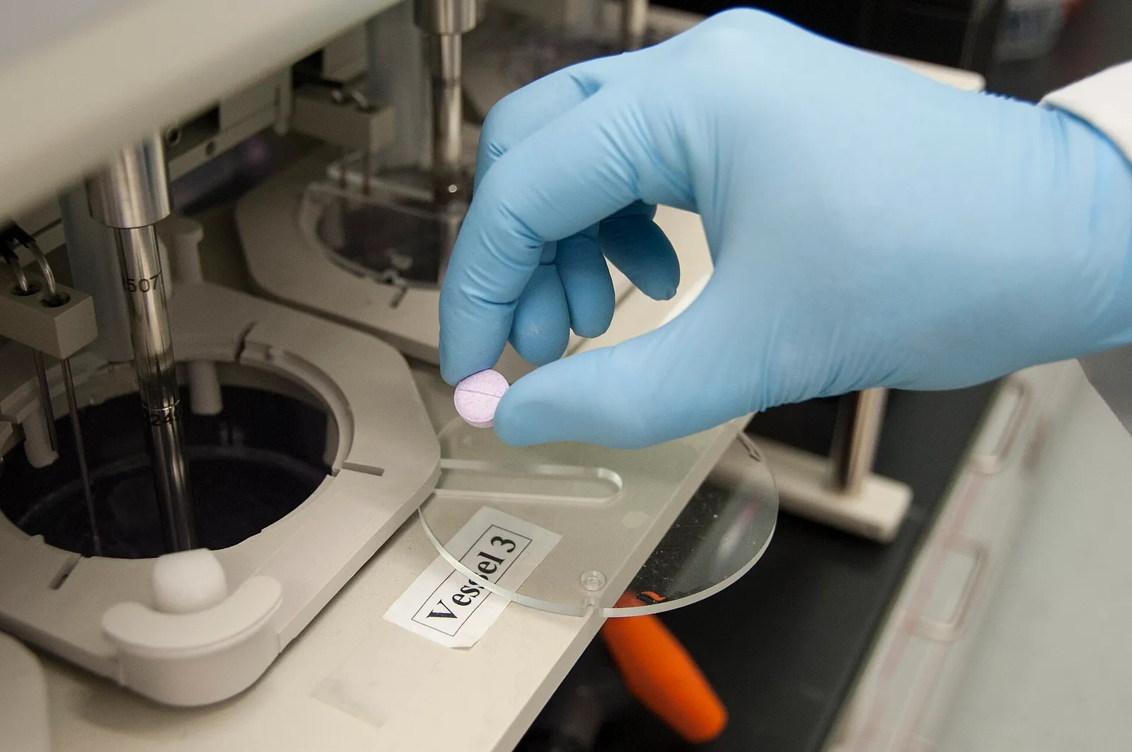 Pharmaceutical drug research at a laboratory