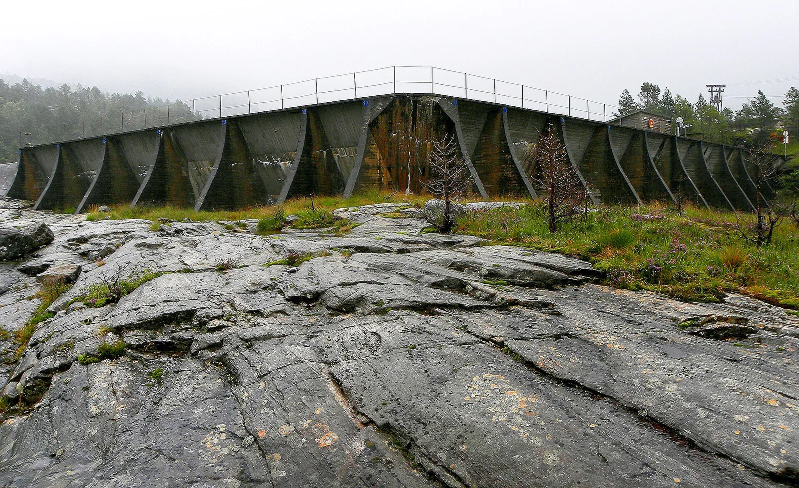 A hydroelectric power dam in Norway