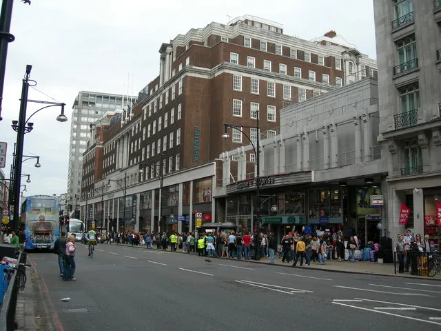 Shoppers on Oxford Street in London