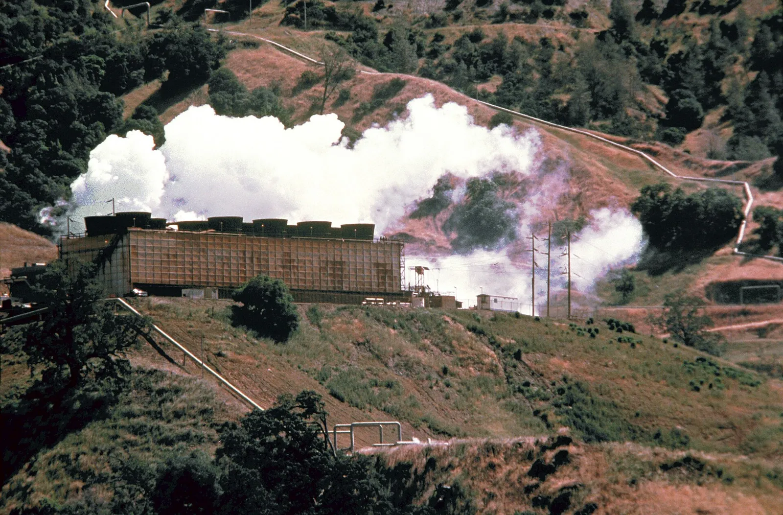 A geothermal power plant in the United States