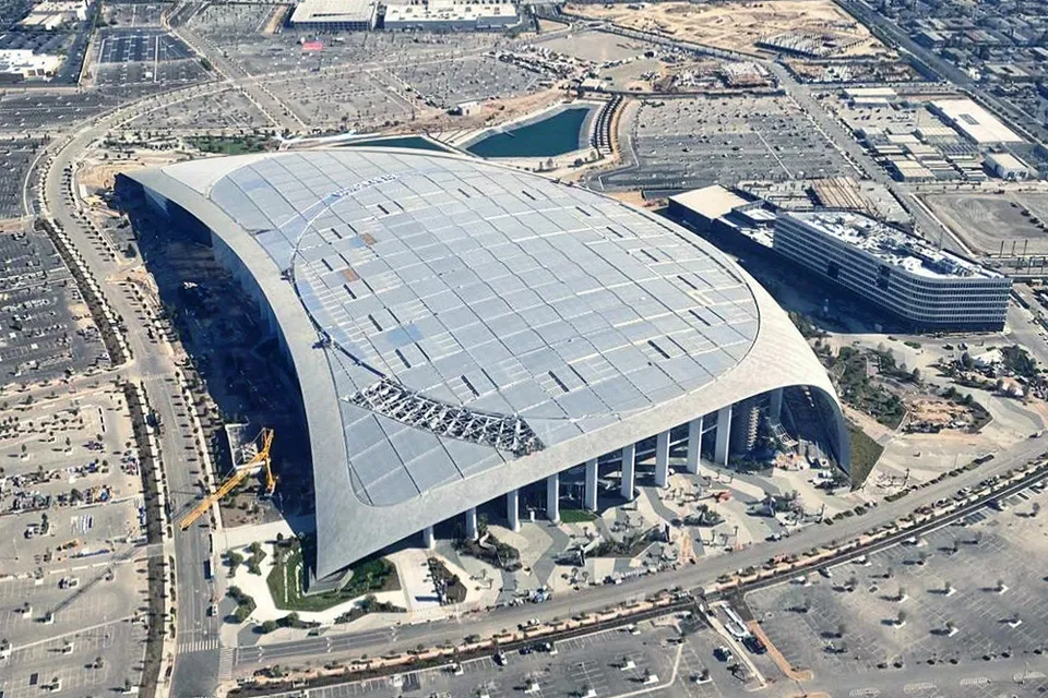 SoFi Stadium in Inglewood, California, which carries the company's naming rights