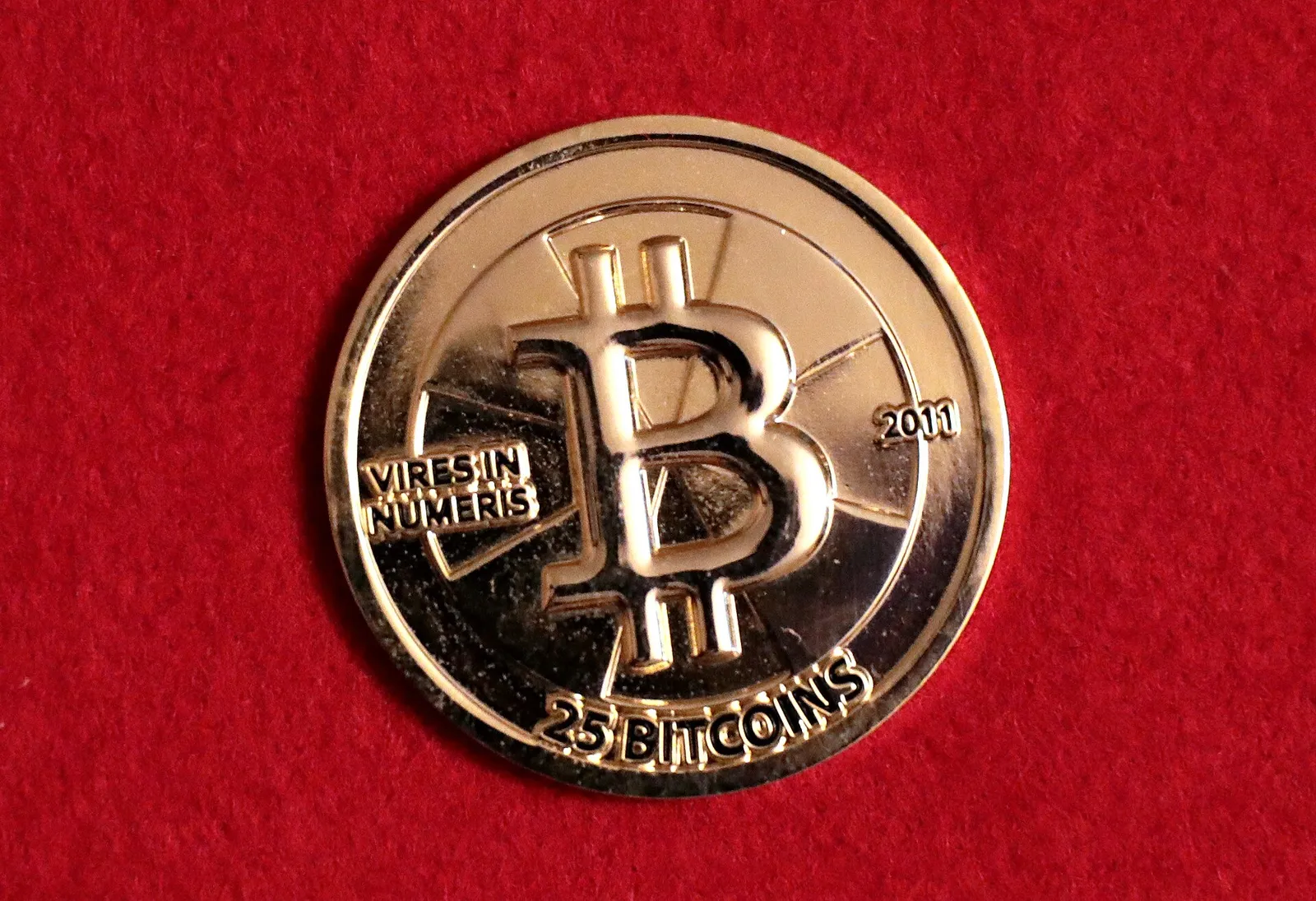 A physical representation of cryptocurrency