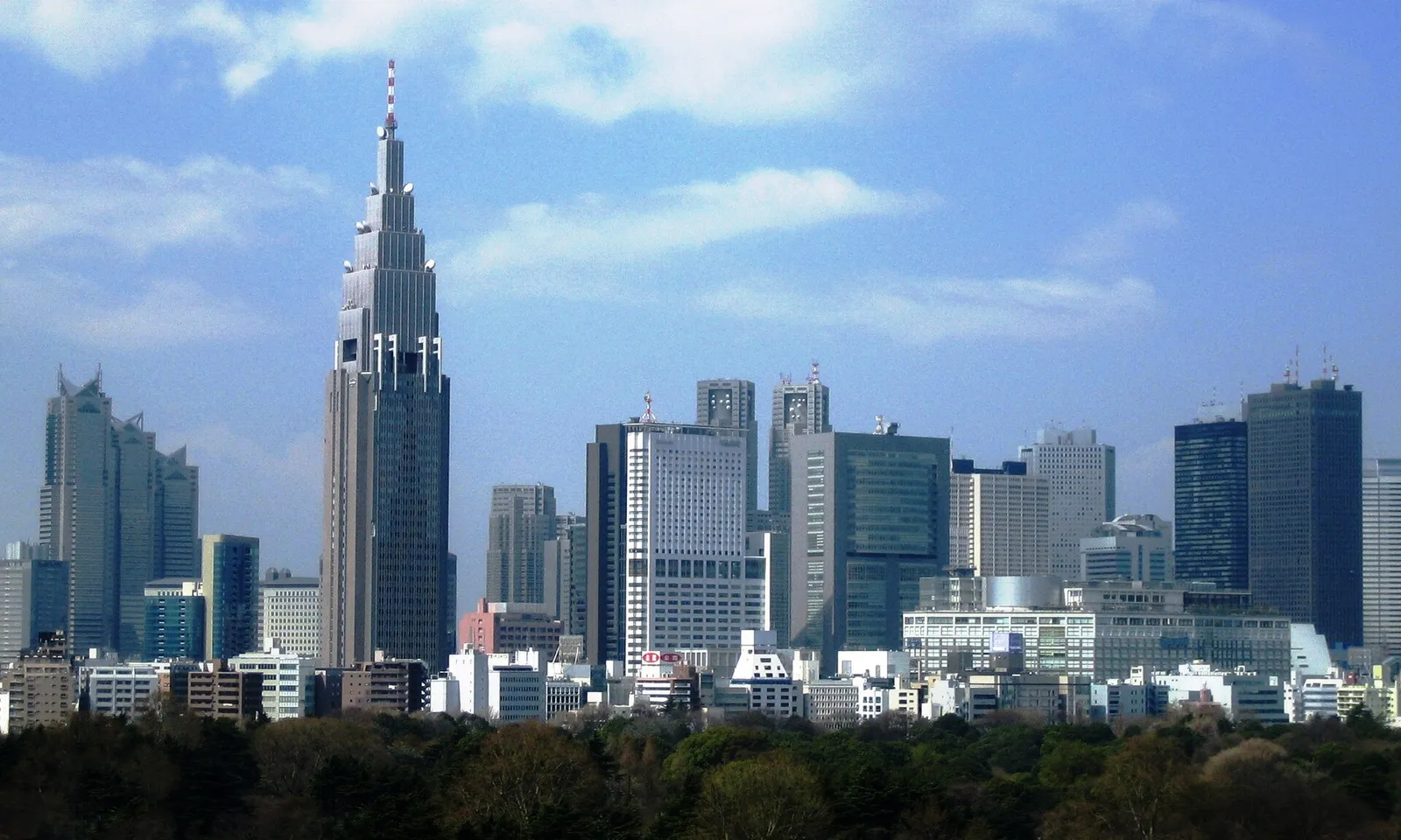 The skyscrapers of the Shinjuku district in Tokyo