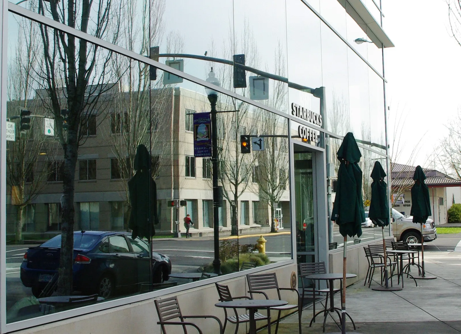 A Starbucks coffee shop storefront