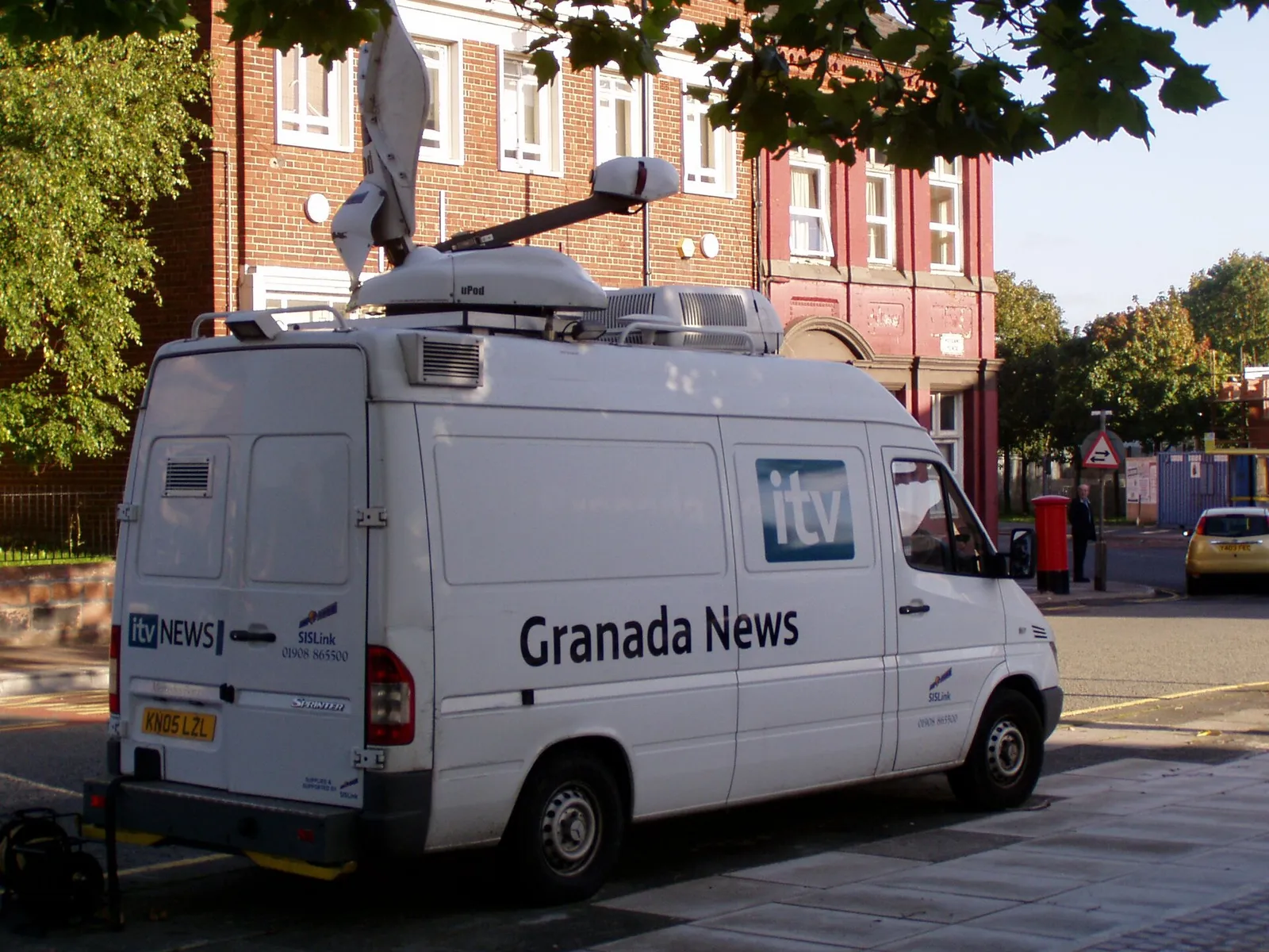 An ITV outside-broadcast van
