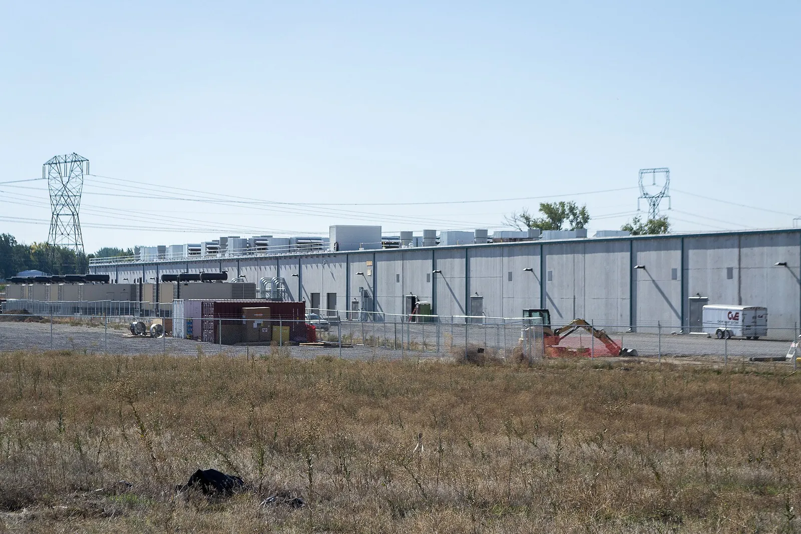 An Amazon data center building