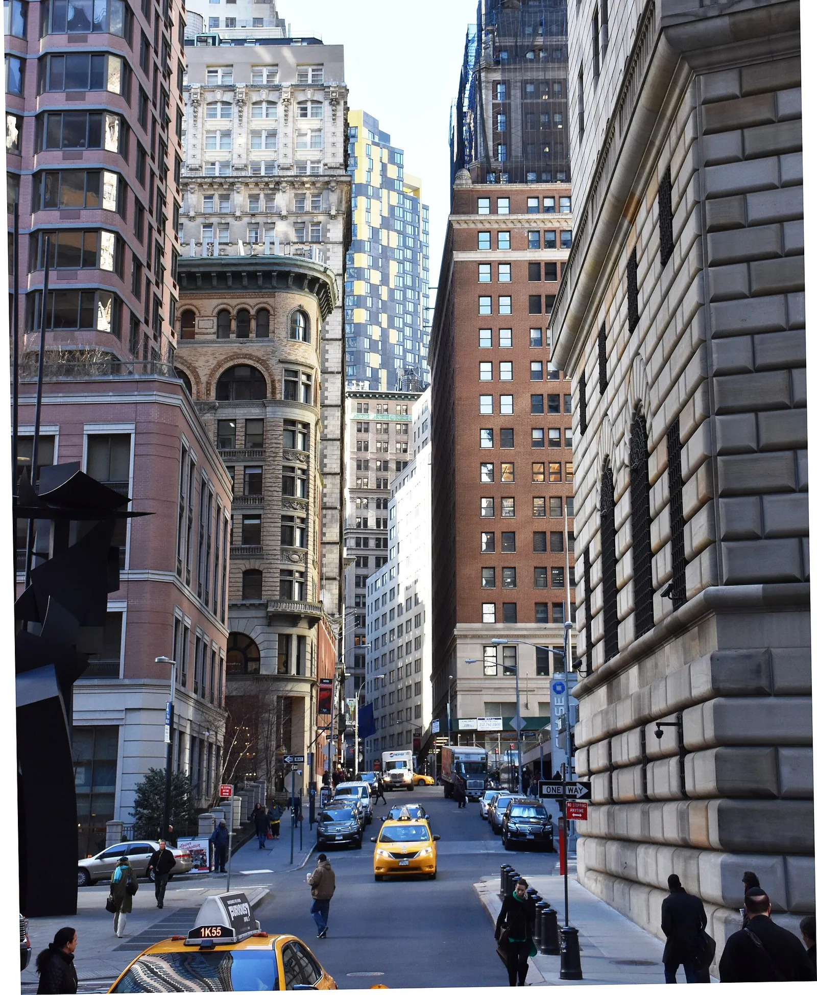 The financial district in New York