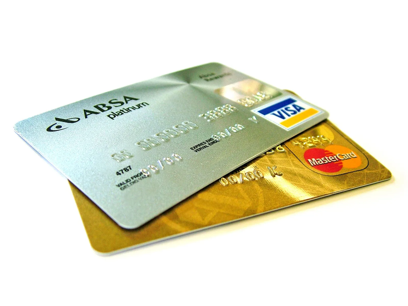 A fan of credit and debit cards