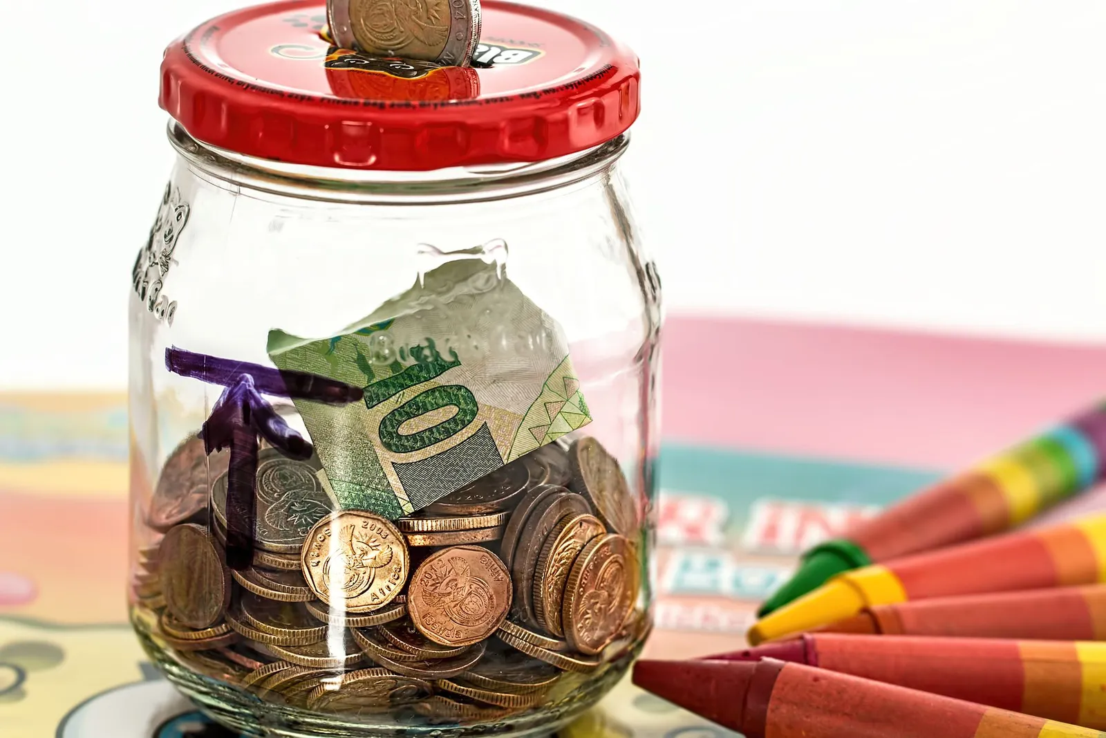 A piggy bank, representing personal savings