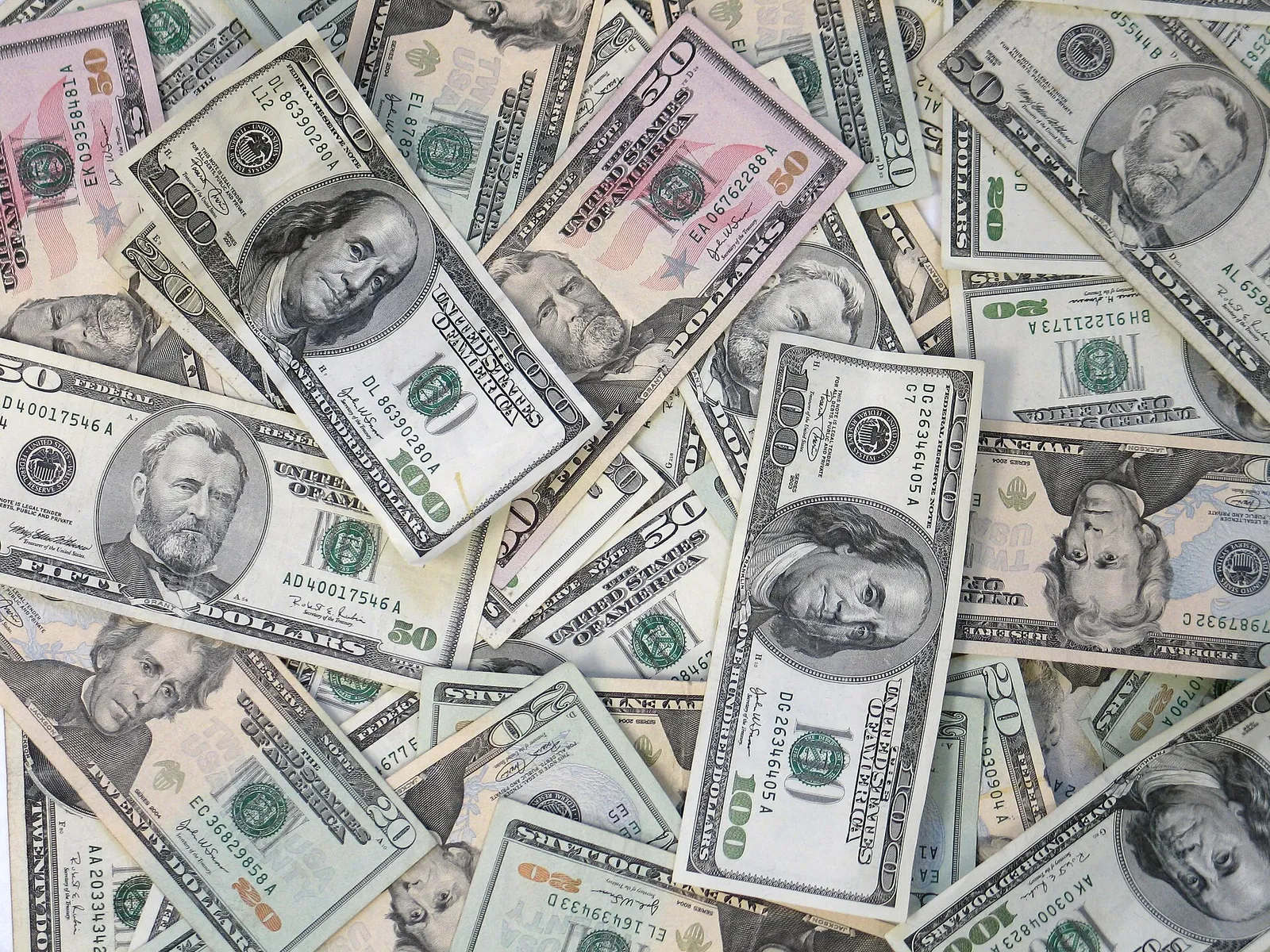 US dollar banknotes