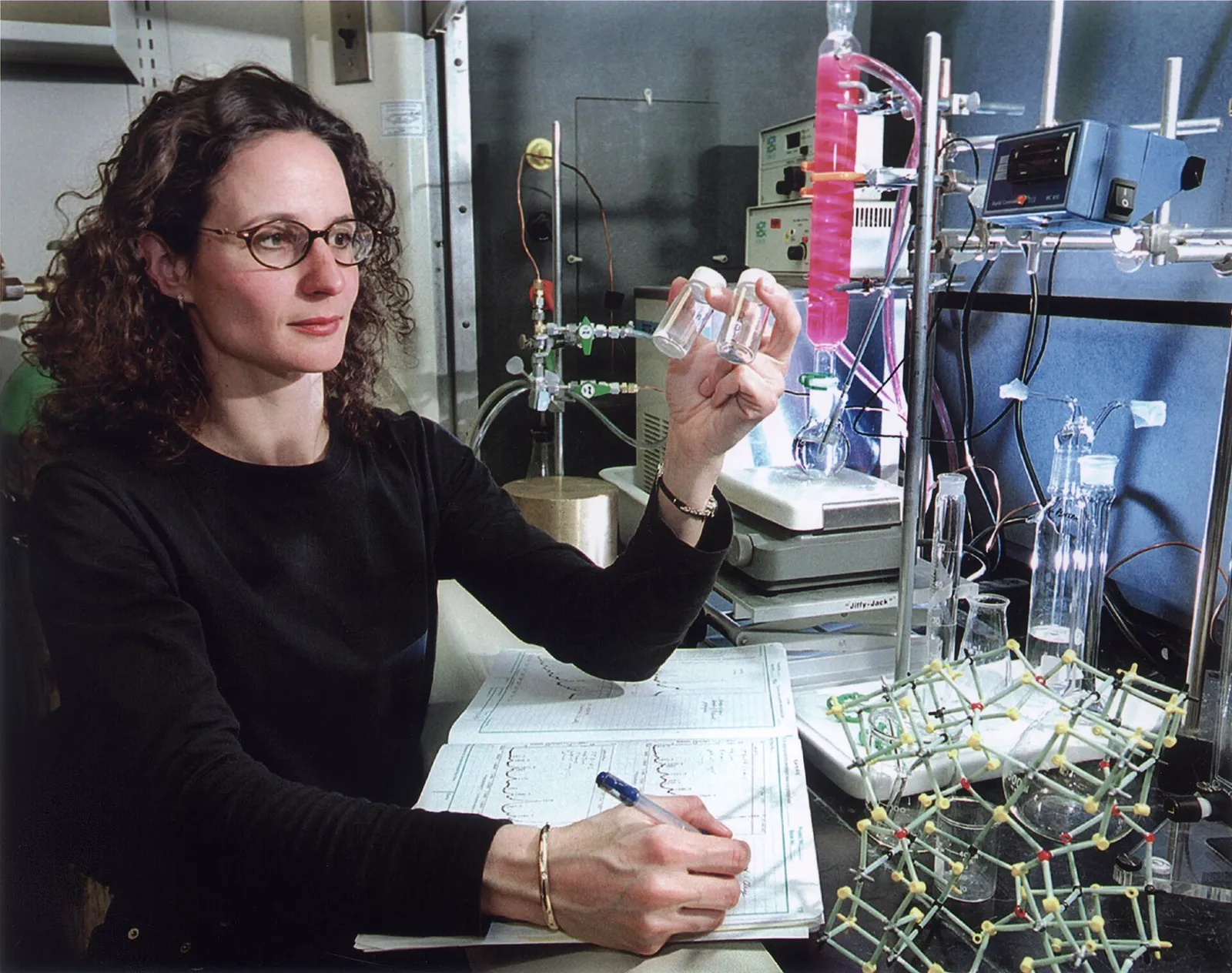 A scientist working in a research laboratory