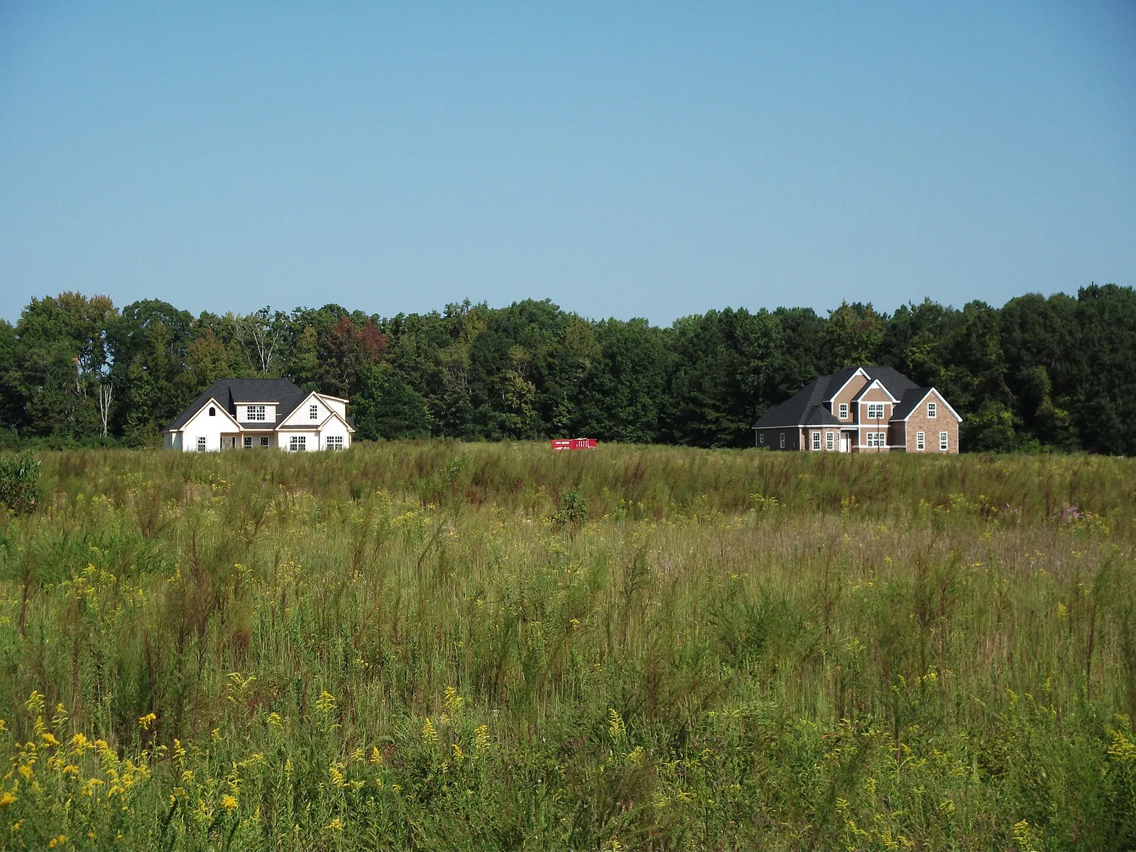 A residential housing subdivision