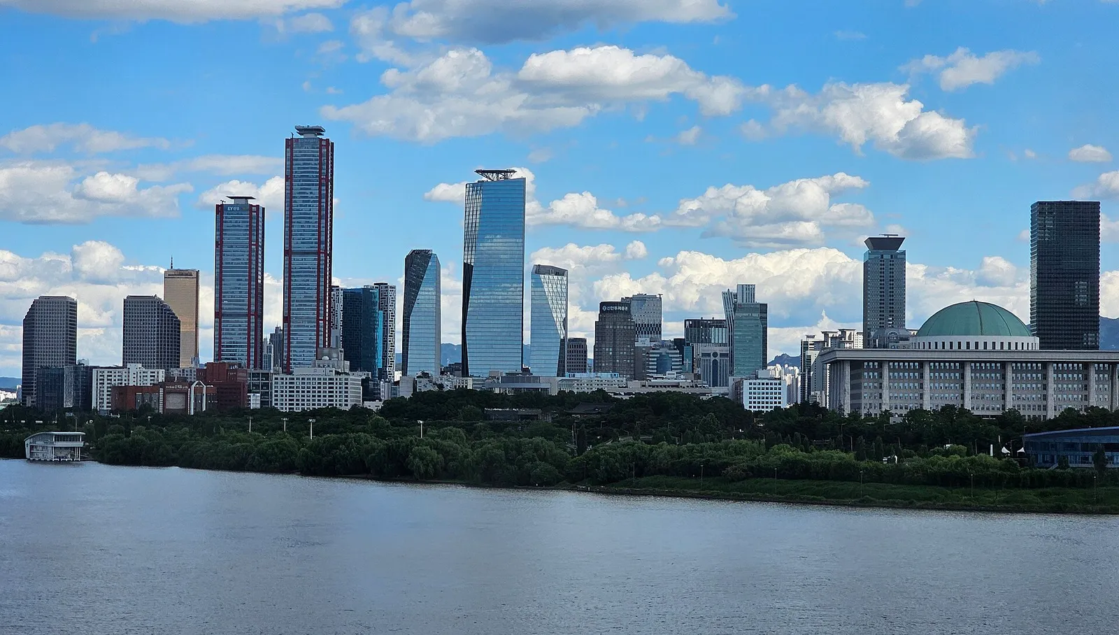 The Yeouido financial district in Seoul