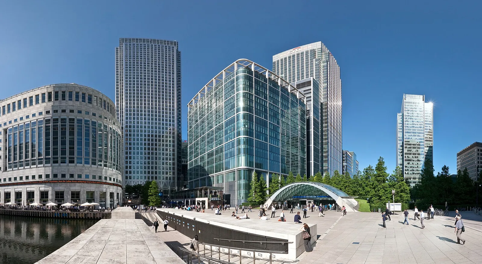 London's Canary Wharf financial district