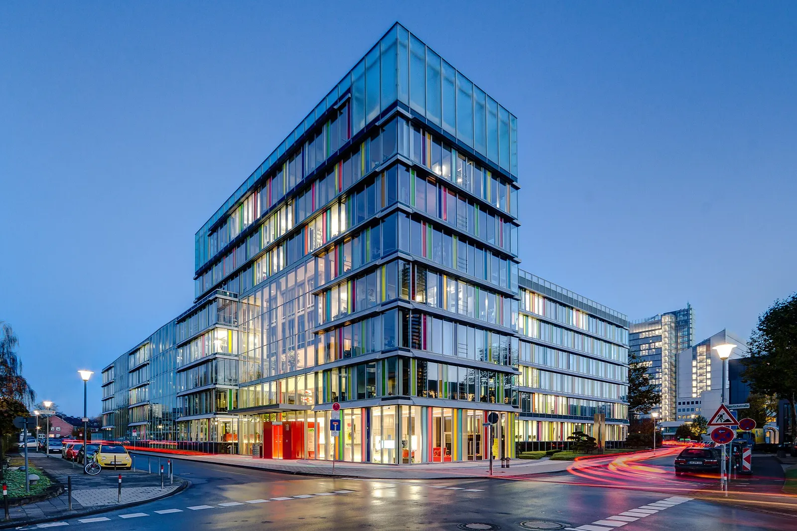 The office building of an insurance company