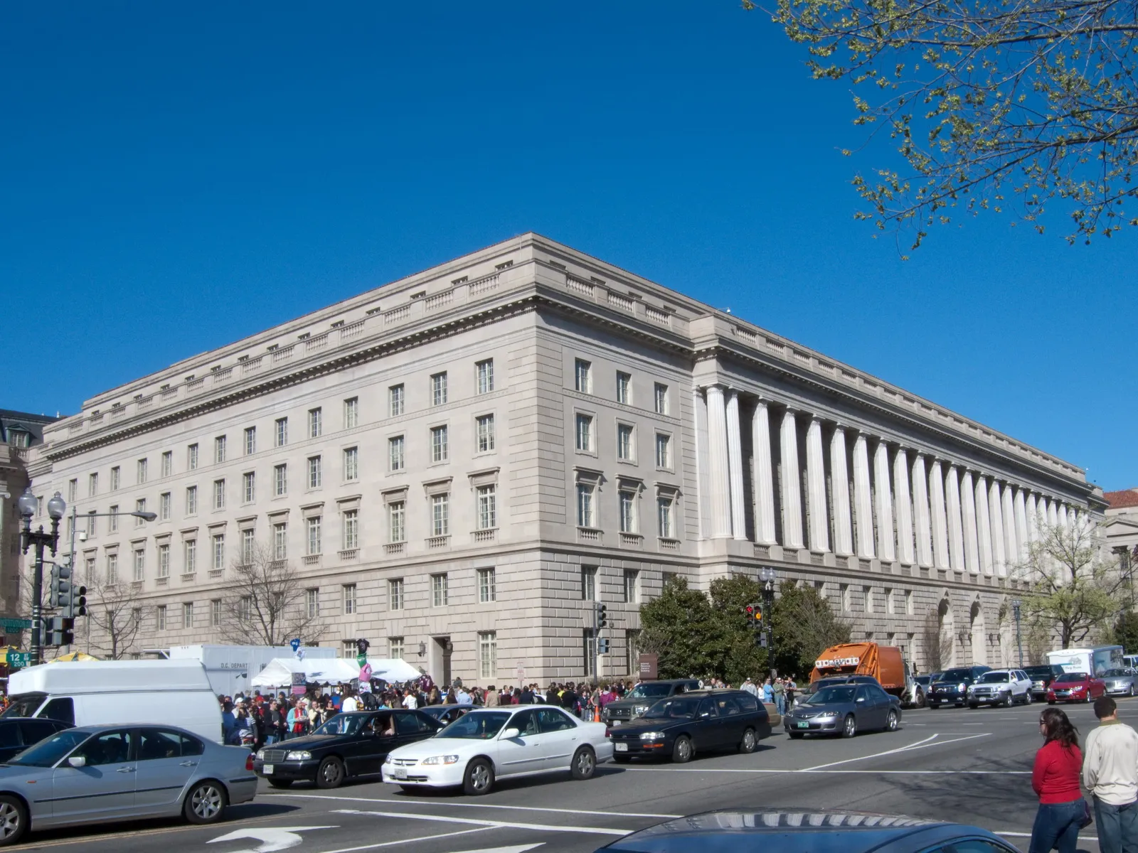 The Internal Revenue Service building on Constitution Avenue in Washington