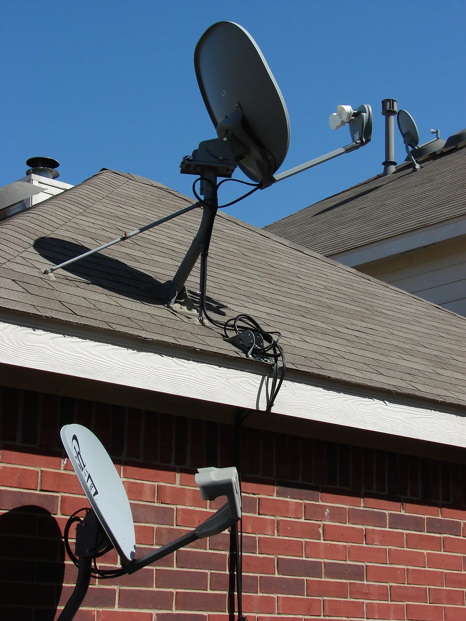 Residential satellite television dishes