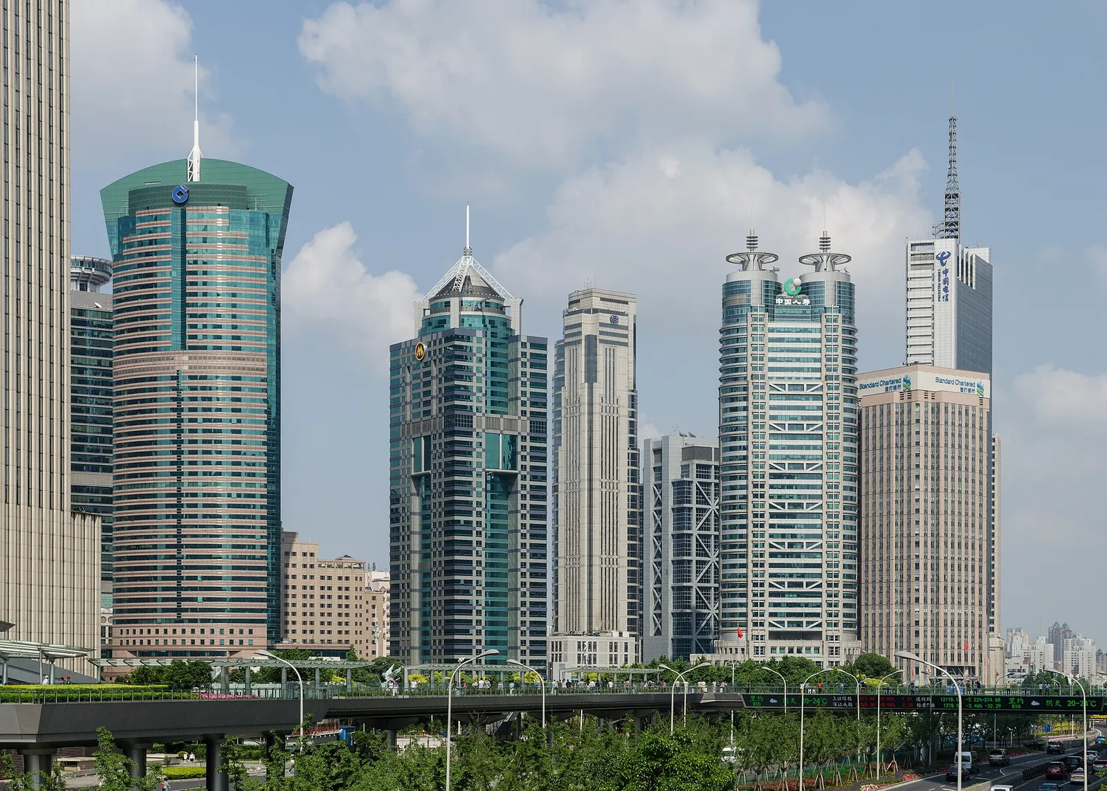 Shanghai's Lujiazui financial district