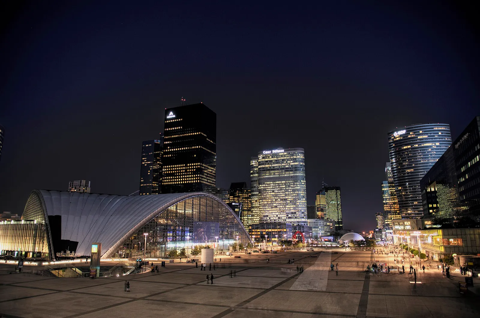 The plaza at La Défense, the business district west of Paris