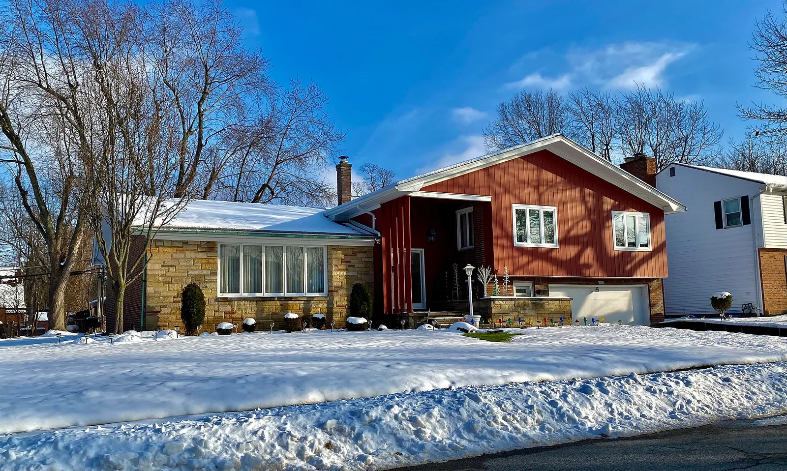 A mid-century American suburban single-family home