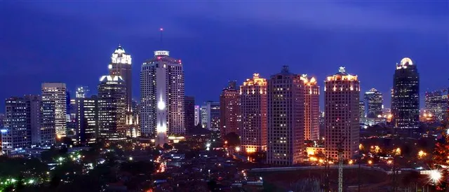 The Jakarta skyline
