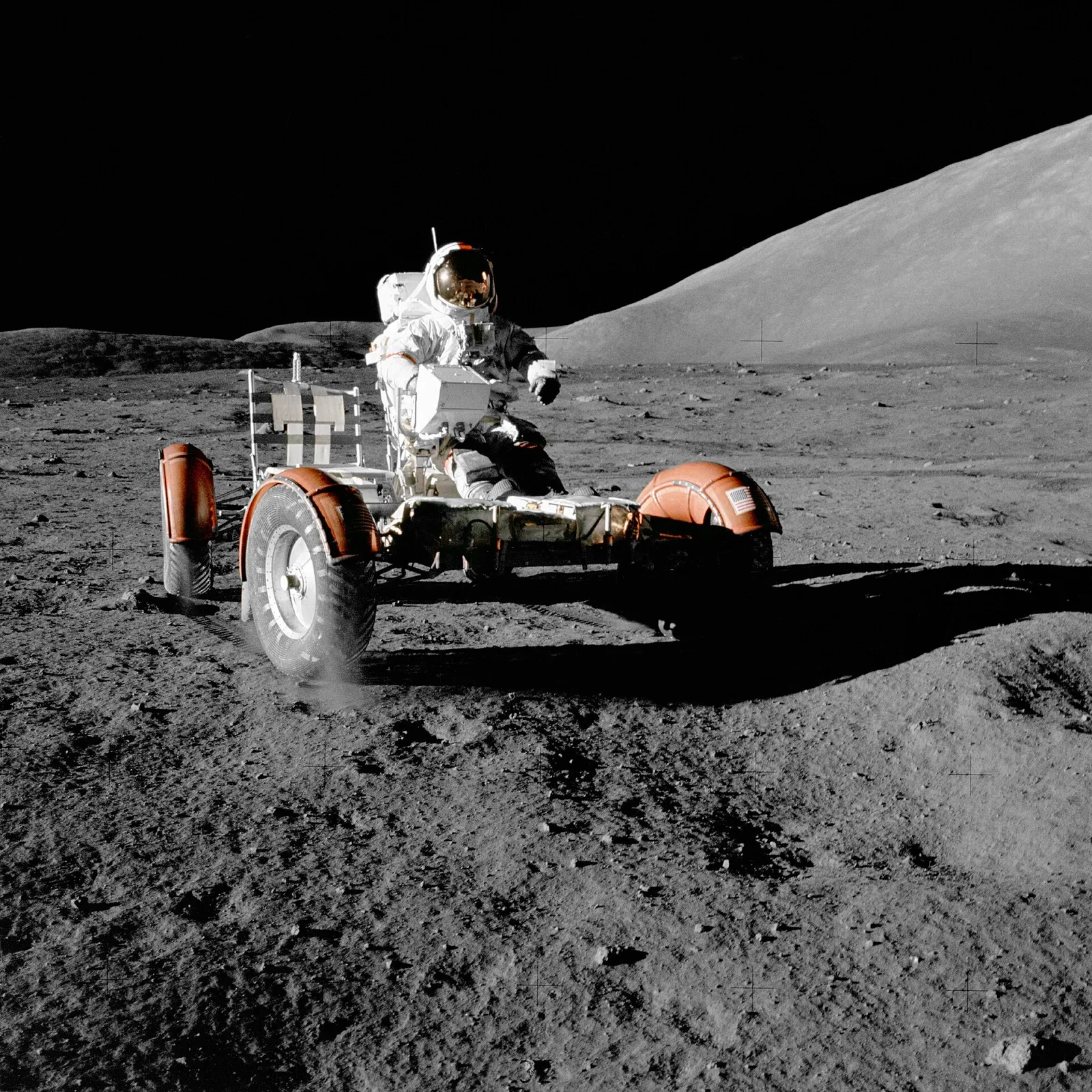 NASA's Apollo 17 Lunar Roving Vehicle, the design inspiration for the Amble One