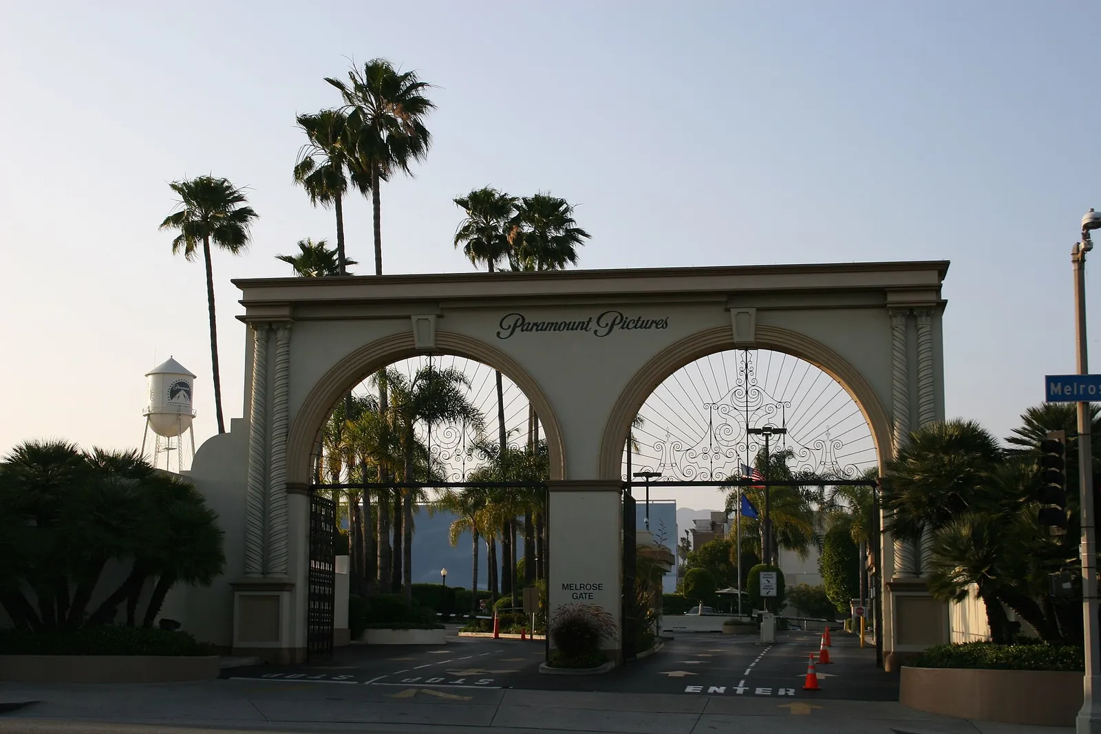The Melrose Gate at Paramount Pictures studios