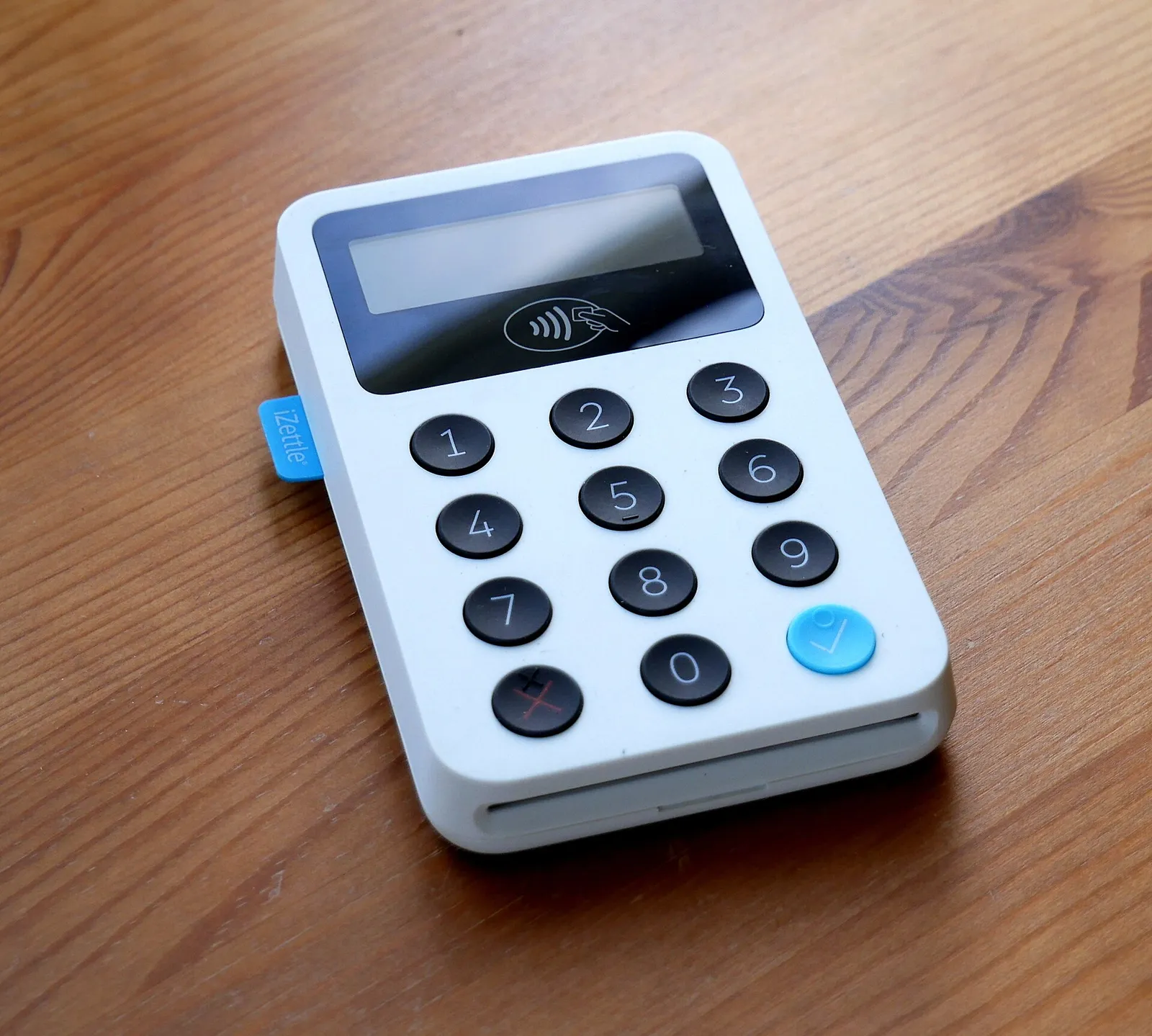 A payment card being used with a card reader