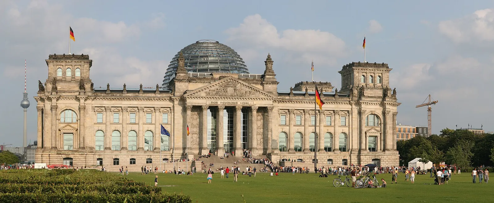 The Reichstag building in Berlin