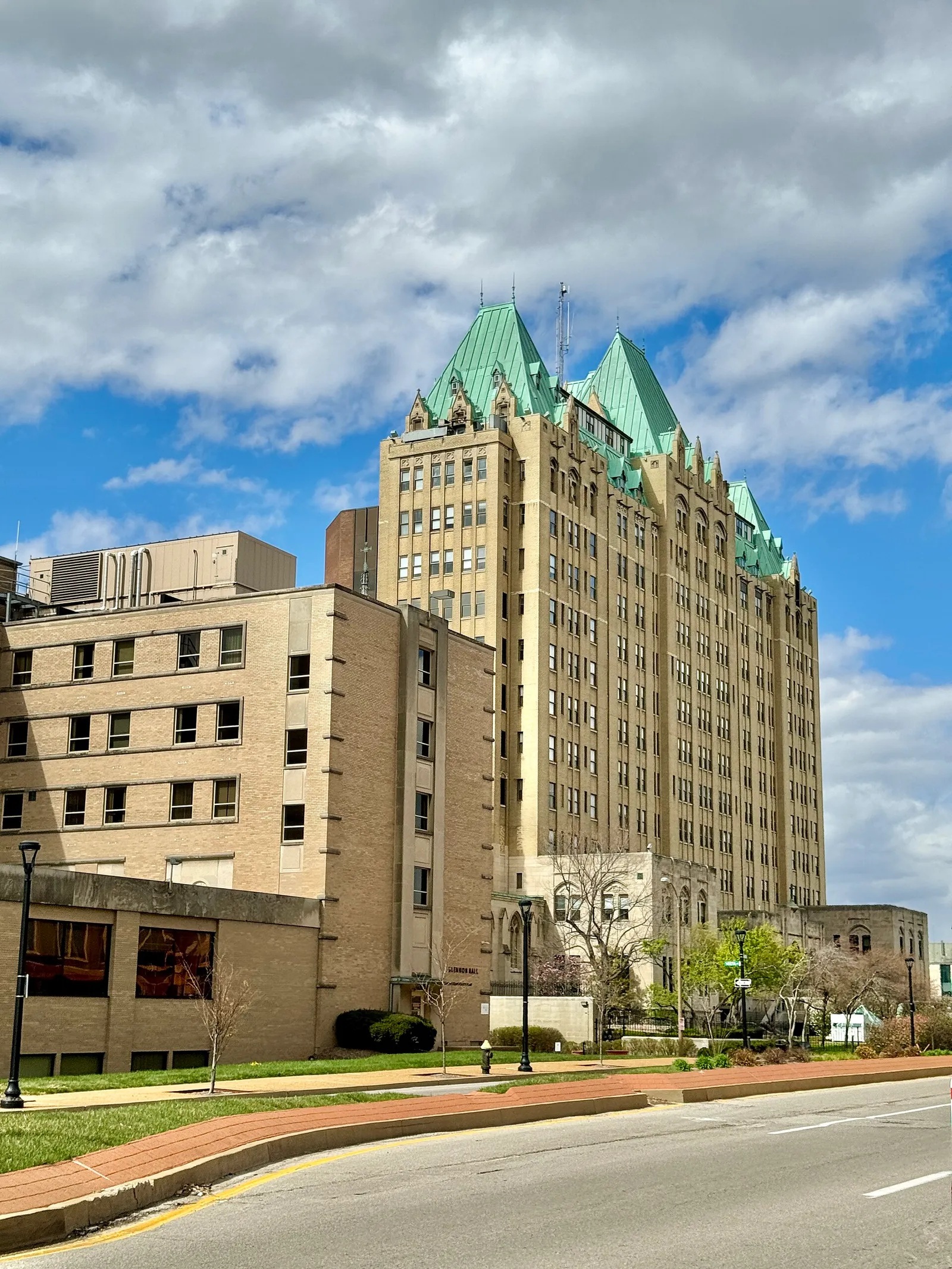 A hospital building