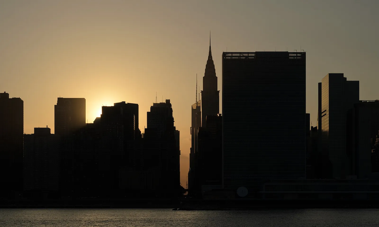 The Midtown Manhattan skyline seen from Queens