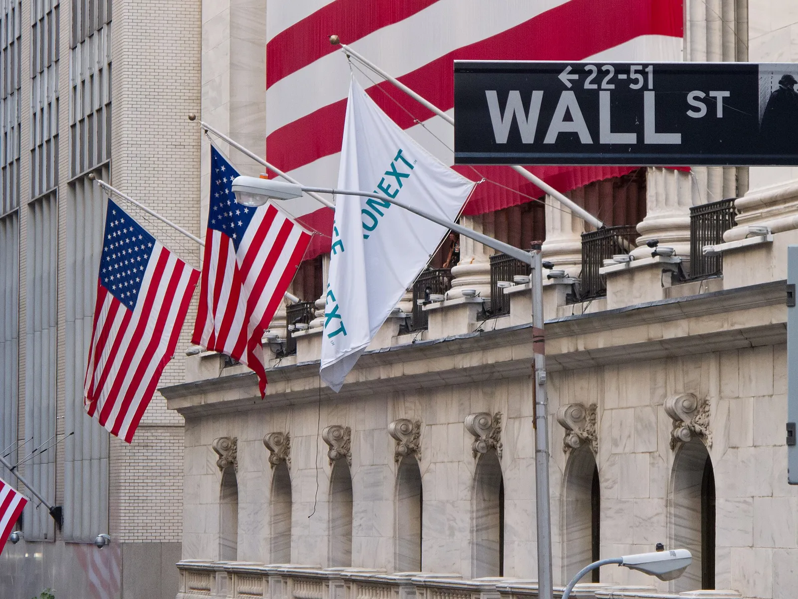 The New York Stock Exchange on Wall Street