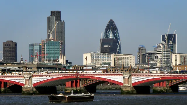 The City of London financial district skyline