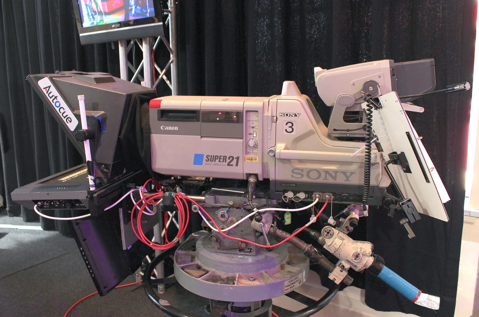 A television studio camera
